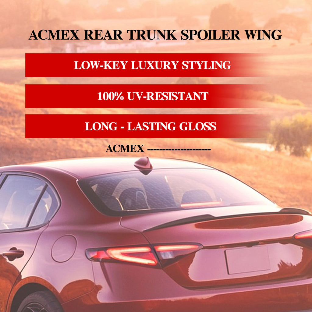 Acmex Rear Trunk Spoiler Compatible with Giulia 2015-2023+