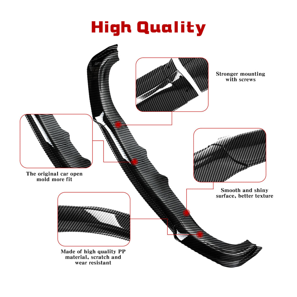Acmex Front Bumper Lip Spoiler Compatible with 2015-2023 Dodge Charger