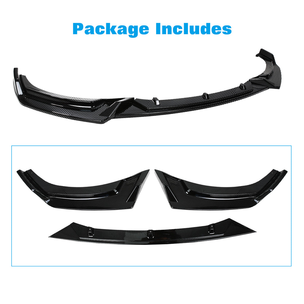 Acmex Front Bumper Lip Compatible with 2021+ Ford Mustang Mach-E
