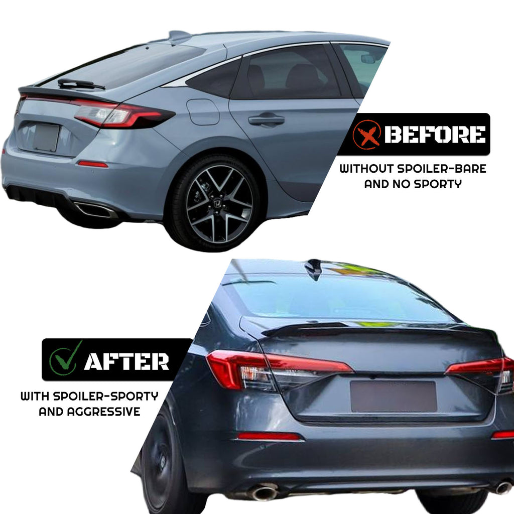 Acmex Rear Spoiler Wing Compatible with 2021-2023 11th Generation Sedan Civic