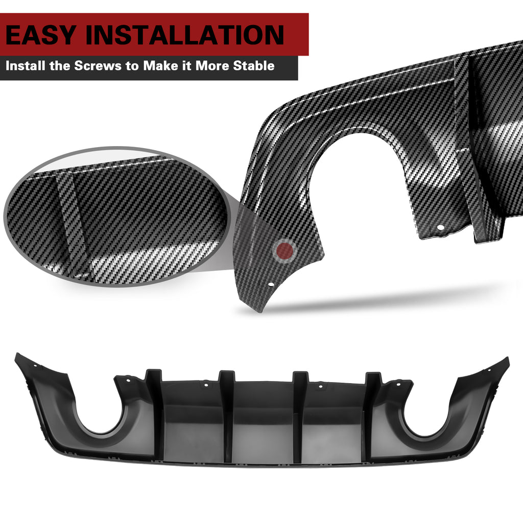 Acmex Rear Diffuser Compatible with Dodge Charger 2020-2023