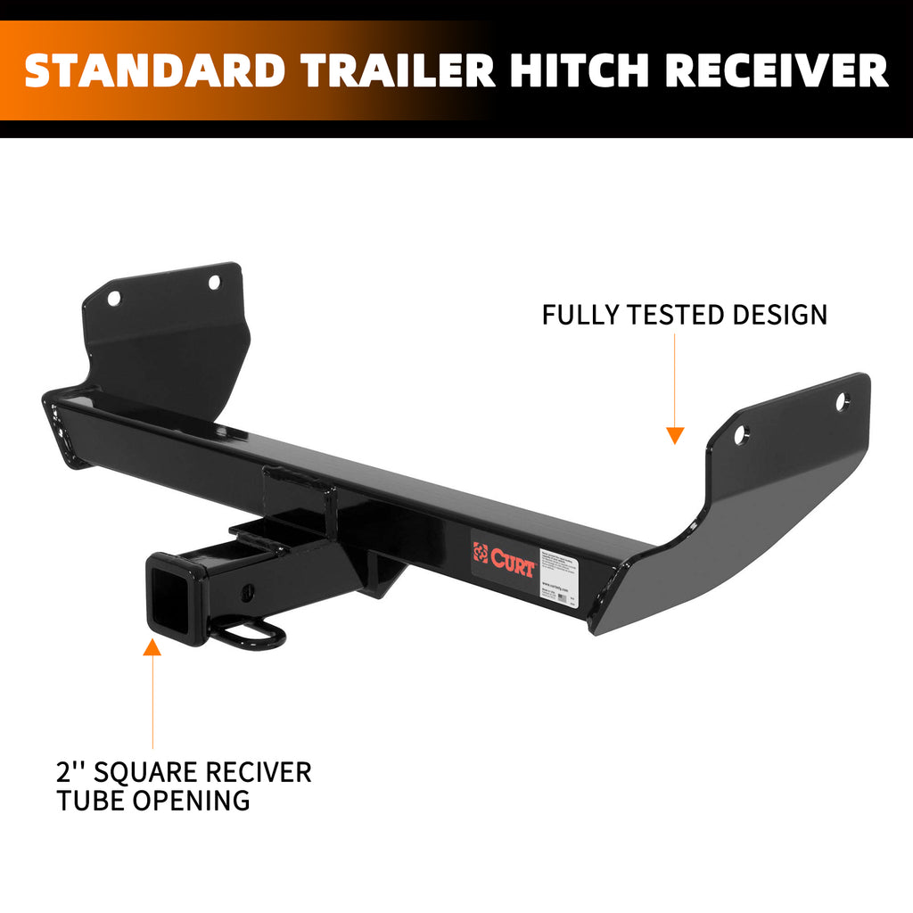 Acmex 2 Pcs Trailer Hitch Receiver and Bezel Kit Compatible with 2011-2020 Jeep