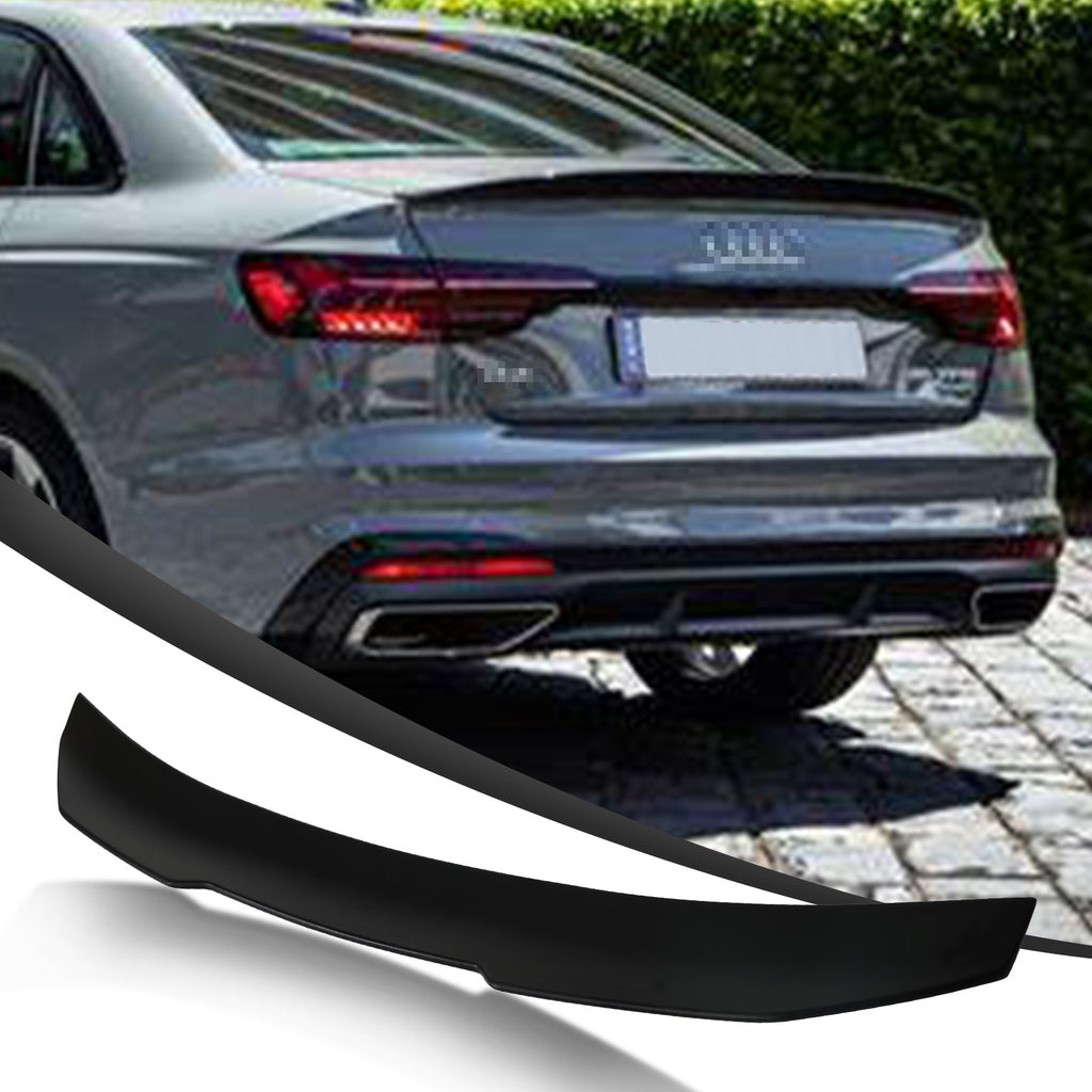Acmex Rear Spoiler Compatible with 2016-23 Audi A4 S4 (B9) Sedan (H Style)