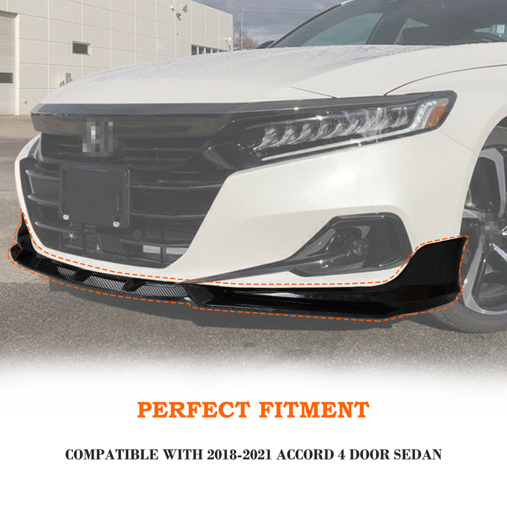 Acmex Front Bumper Lip Spoiler Compatible with 2018-2021 Honda
