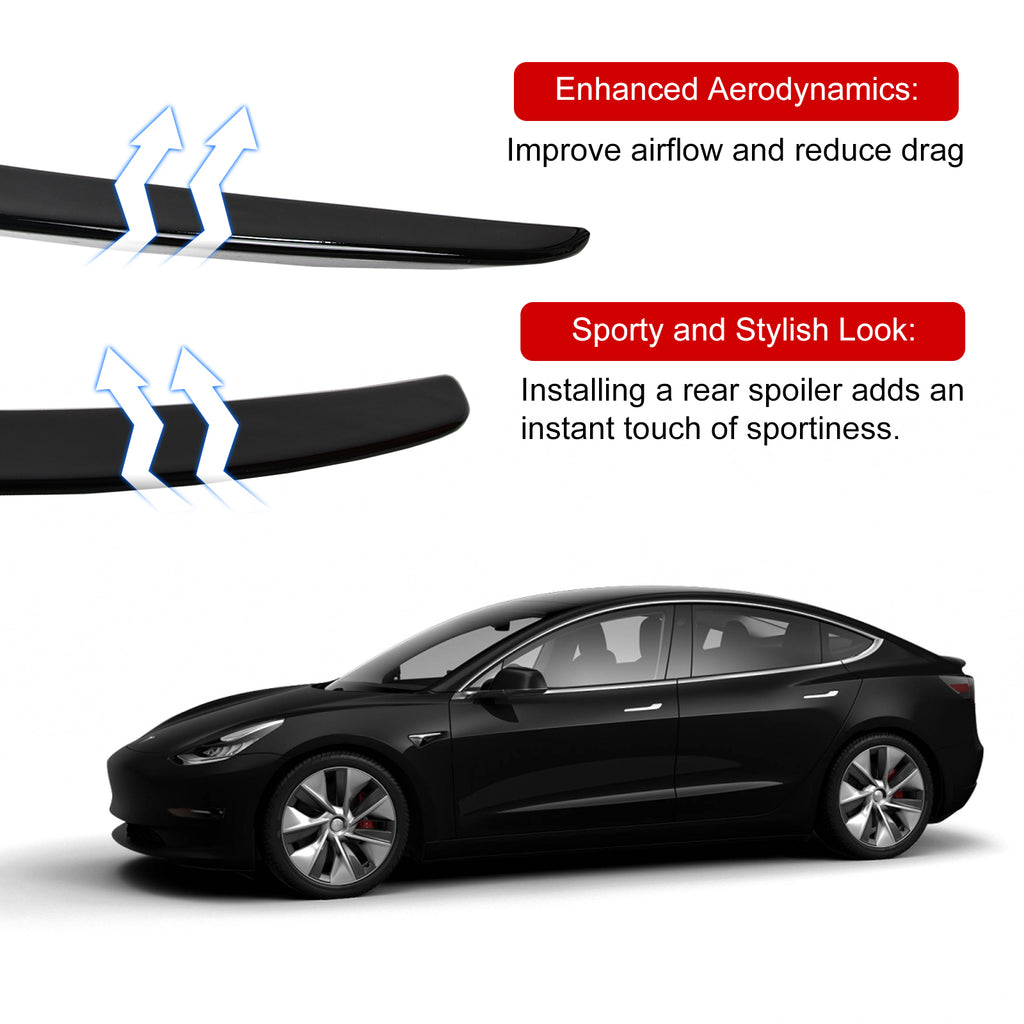 ACMEX Rear Spoiler Compatible with 2017-2022 Tesla Model 3