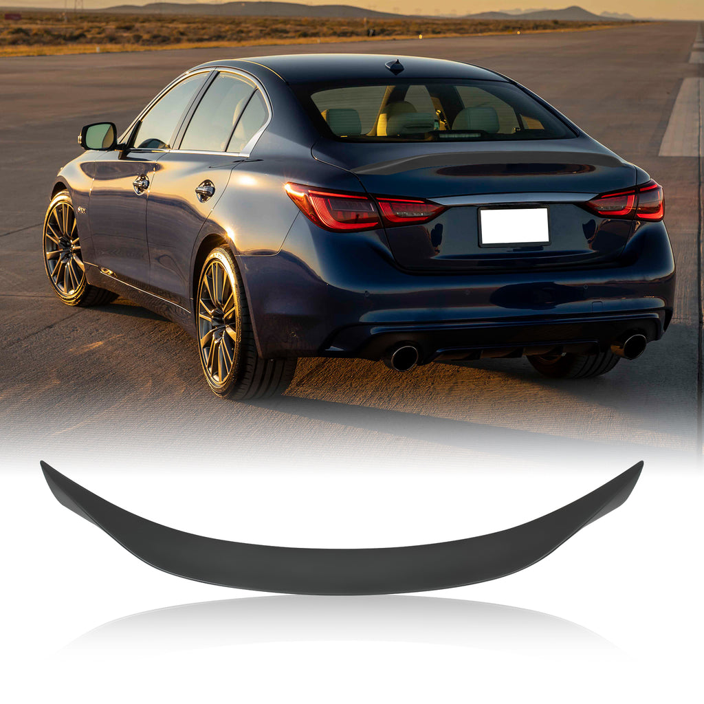 Acmex Rear Spoiler Tail Wings Compatible with 2014-2023 Q50（R Style）
