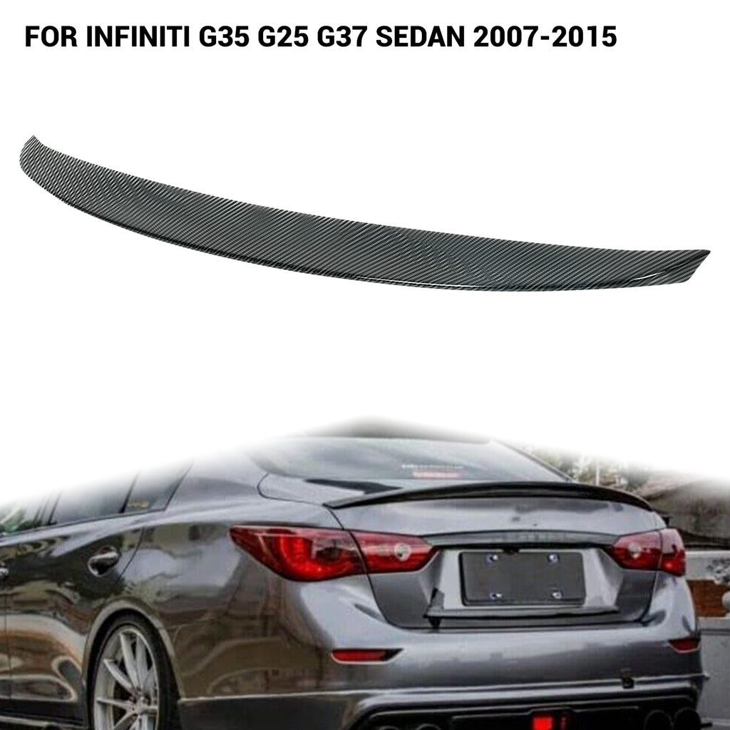 Acmex Rear Spoiler Wing Compatible with 2007-2015 Infiniti G25 G35 G37