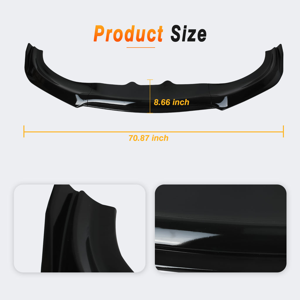 Acmex Front Bumper Lip Spoiler Compatible with 2015-2022 Charger