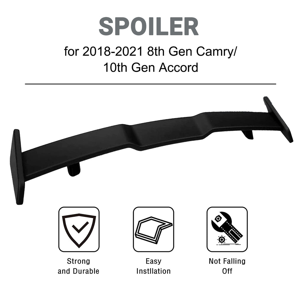 Acmex Rear Spoiler Wing for 2018-2022 8th Gen Camry 10th Accord Gen