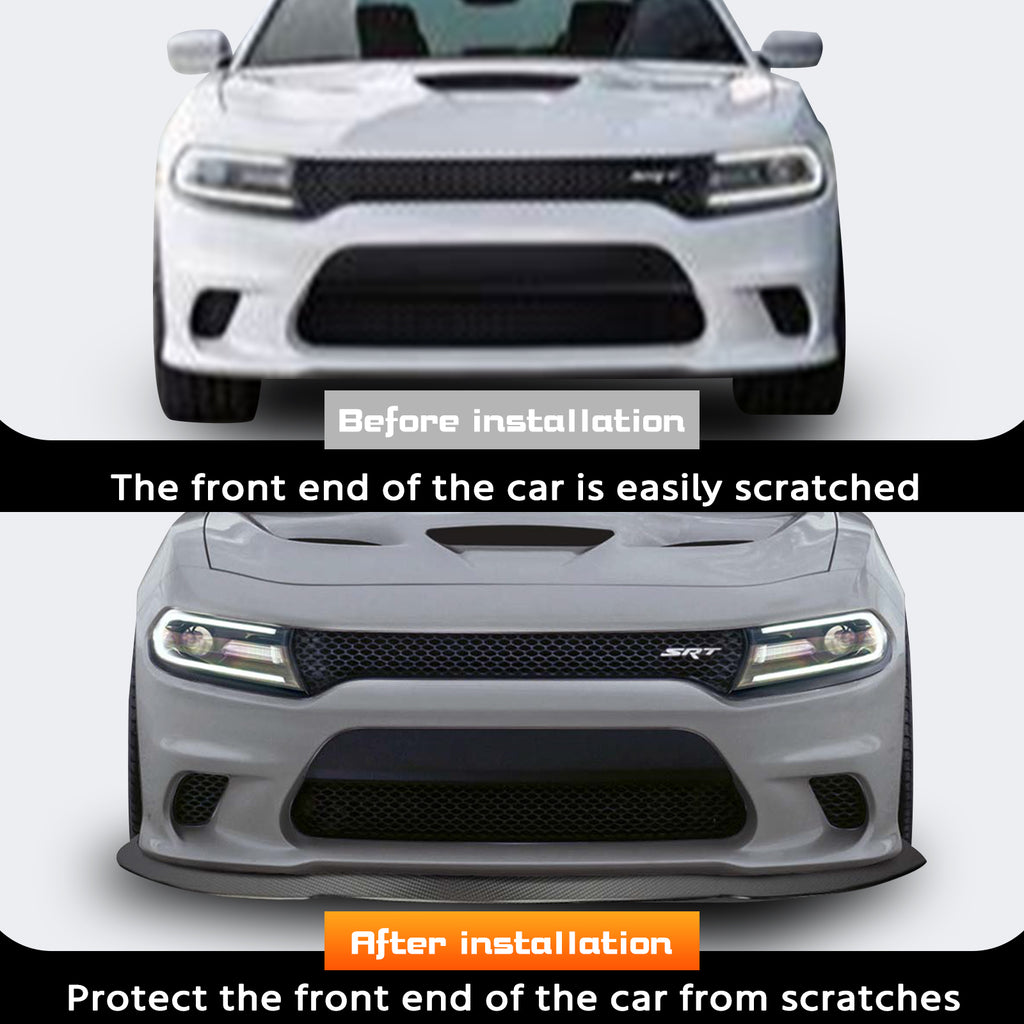 Acmex Front Bumper Lip Spoiler Fit for 2015-2022 Dodge Charger