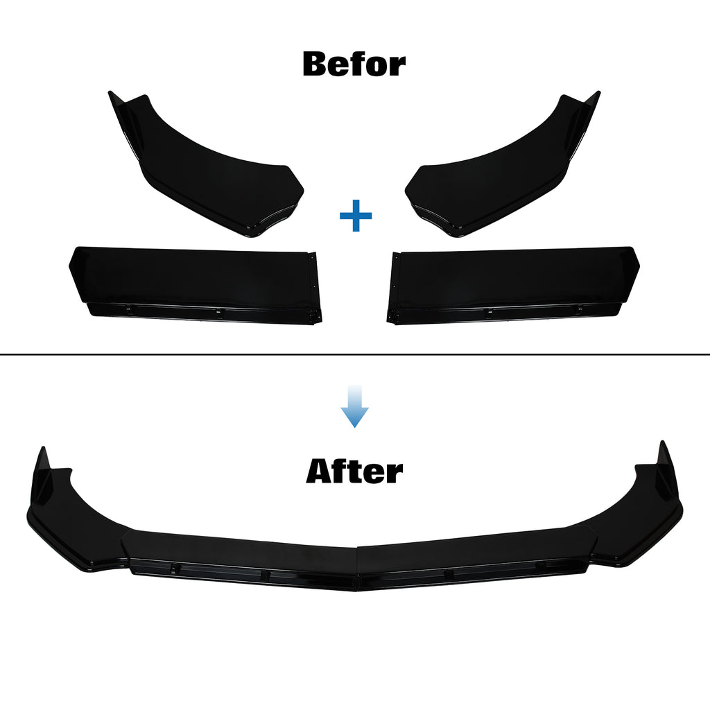 Acmex Front Bumper Lip Compatible with 2001-2023 GMC 1500