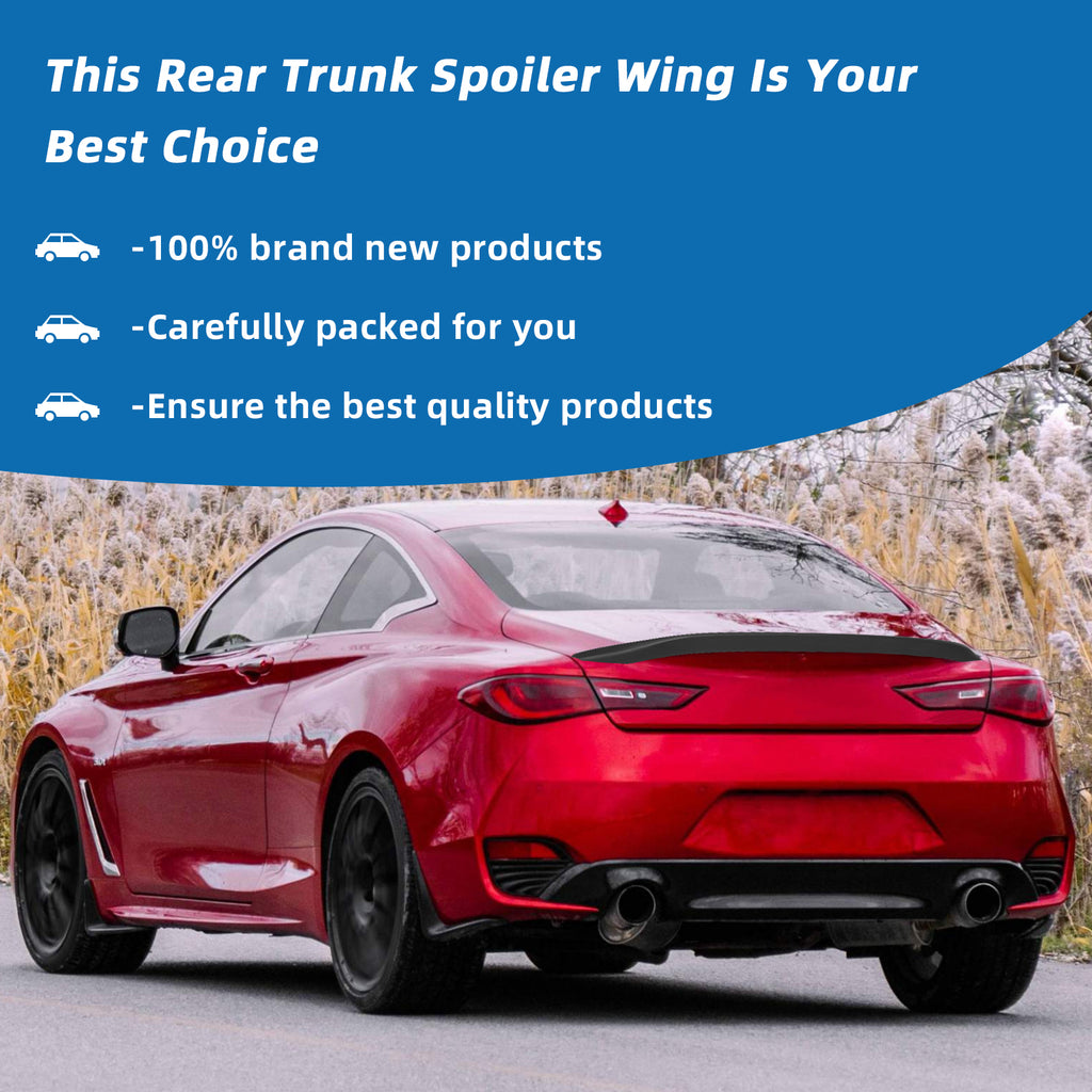 Acmex Rear Spoiler Tail Wings Compatible with 2014-2023 Q50（R Style）