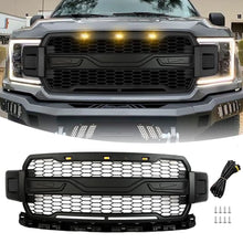 Load image into Gallery viewer, Acmex Matte Black Front Grille For 2018-2020 Ford F150 Raptor Style 