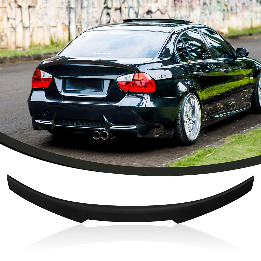 Acmex Rear Spoiler Wing Fits for 2007-2013 BMW E92（Matte Black）