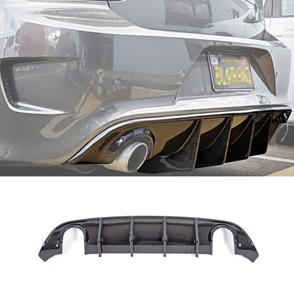 Acmex Rear Diffuser Fits For 2015-2020 Dodge Charger, Carbon Fiber Style