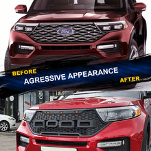 Load image into Gallery viewer, Front Grille For 2020-2022 Ford Explorer W/ Lights &amp; Letters | Matte Black