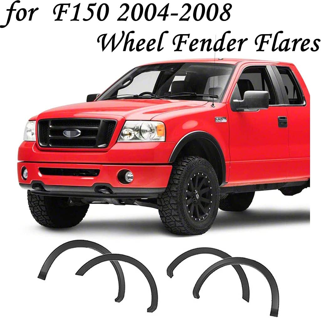 Acmex Fender Flares Fits For 2004-2008 Ford F150 Styleside  | Matte Black
