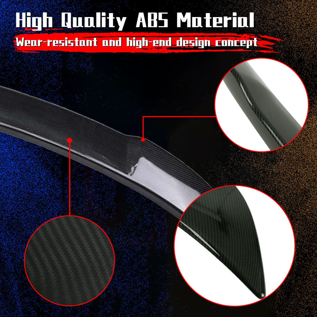 Rear Spoiler Wing for 2011-2021 Dodge Charger Carbon Fiber Style