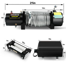 Load image into Gallery viewer, 10000lb. ATV/Utility Winch with Wire Rope/Synthetic Rope and Wireless Remote Control