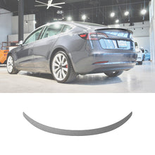 Load image into Gallery viewer, Rear Spoiler Wing For 2017-2021 Tesla Model 3, Carbon Fiber Style