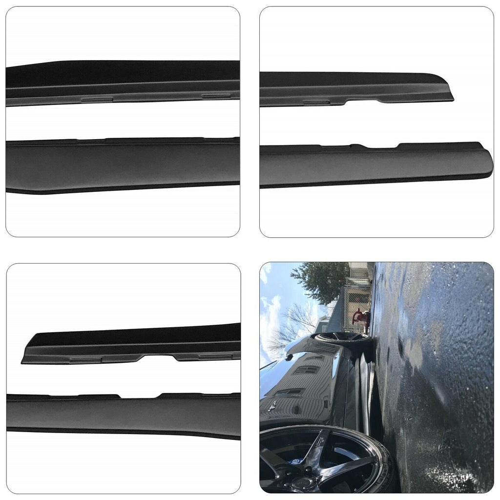 Side Skirts Fits for 2010-2015 Chevy/Chevrolet Camaro | Black