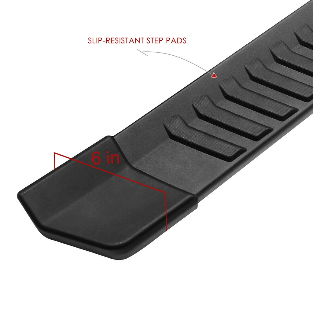 6" Running Boards & Side Steps For 2015-2020 Ford F150 | Aluminum