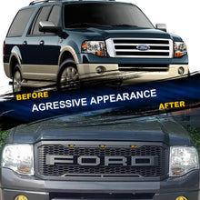Load image into Gallery viewer, Front Grille for 2007-2014 Ford Expedition W/ Letters &amp; Amber LED Lights