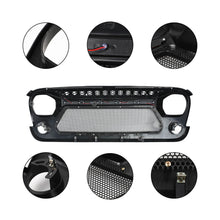 Load image into Gallery viewer, Front Grille For 2007-2017 Jeep Wrangler JK W/ Lights | Honeycomb Mesh