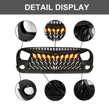 Load image into Gallery viewer, Front Grille For 2007-2017 Jeep Wrangler JK W/ Lights | Off-Road Style