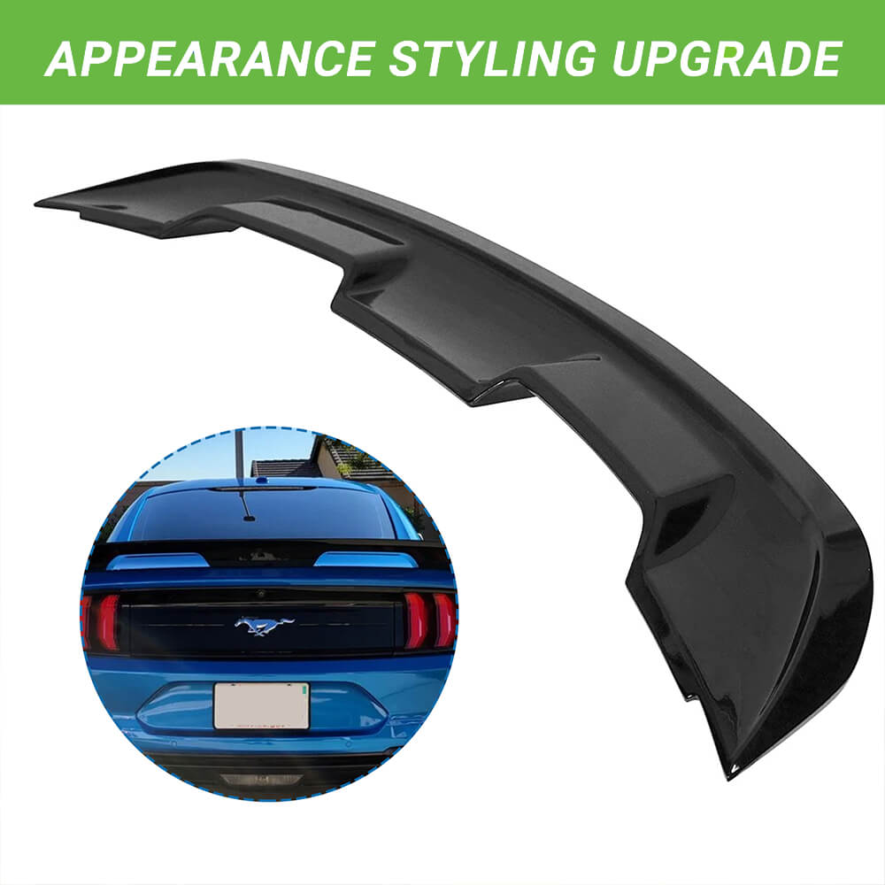 ACMEX Rear Spoiler Wing For 2015-2022 Ford Mustang GT350 GT500 | Gloss Black