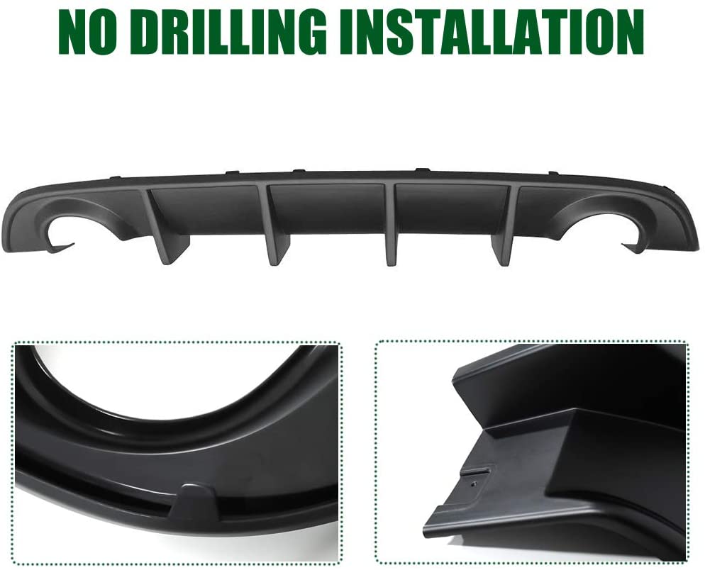 Acmex Rear Diffuser Fits For 2015-2020 Dodge Charger, SRT Style