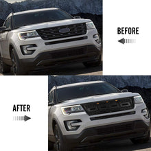 Load image into Gallery viewer, Front Grille For 2016-2017 Ford Explorer W/ Lights &amp; Letters | Matte Black