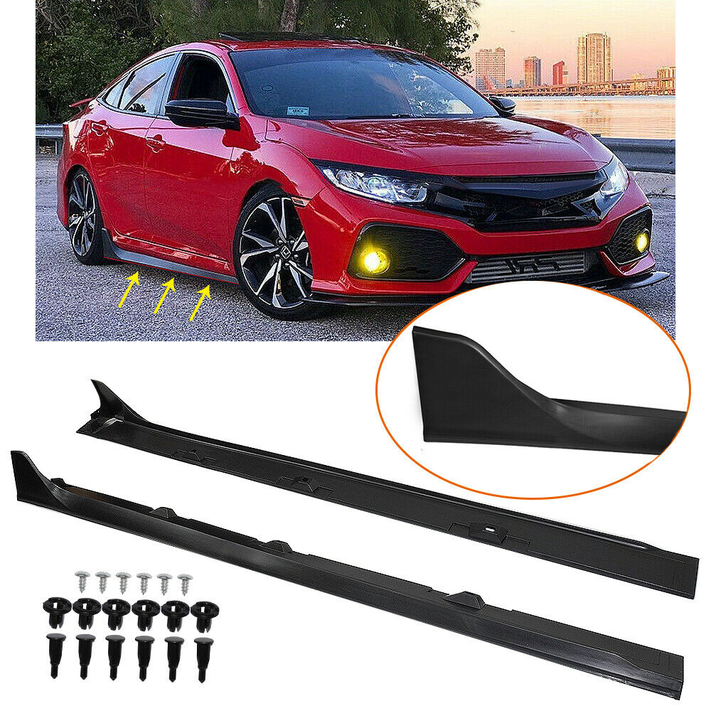Acmex Side Skirt Fits for 2018-2019 Honda Civic, Type-R Style
