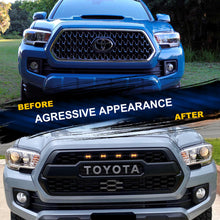 Load image into Gallery viewer, Front Grille for 2016-2022 Toyota Tacoma w/ Lights&amp;Letters | Matte Black